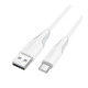 Кабель Borofone BX119 USB-A – Type-C (1 м · 15W · 3A) (White)