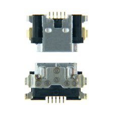 Разъем зарядки для ZTE B2015 5 pin (4 креплений) (контакты посередине) (Micro USB) без шлейфа (Original)