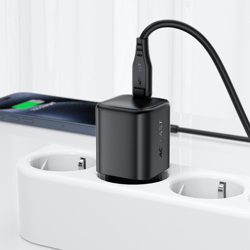 Мережевий зарядний пристрій Acefast A119 PD45W USB-C (3A) (Black)