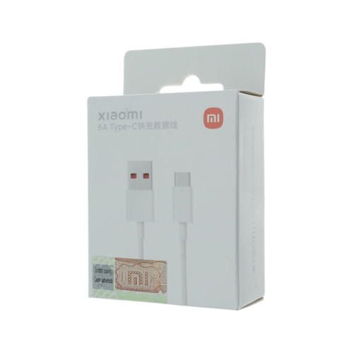 Кабель Xiaomi USB-A – Type-C (OEM) (1 м · 120W · 6A) (White)