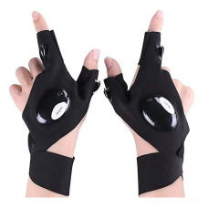 Рукавиці з ліхтариком, 2 шт (Black)