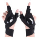 Рукавиці з ліхтариком, 2 шт (Black)