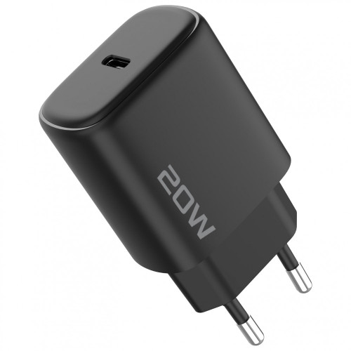 Мережевий зарядний пристрій Proove Silicone Power 2 USB-C (20W) з кабелем Type-C – Lightning (White)