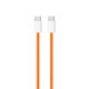 Кабель для iPhone 17 Type-C – Type-C (NO LOGO) (1 м · 60W · 3A) (Orange)