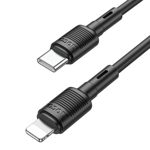 Кабель Hoco X83 Type-C – Lightning (1 м · 20W · 2.4A) (Black)