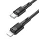 Кабель Hoco X83 Type-C – Lightning (1 м · 20W · 2.4A) (Black)