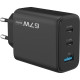 Сетевое зарядное устройство Proove Silicone Power 2 USB-A+2xUSB-C (67W · 3A) (Black)