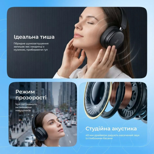 Наушники Bluetooth Proove Solo with ANC (Black)