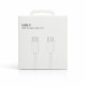 Кабель для iPhone 15 Type-C – Type-C (NO LOGO) (1 м · 60W · 3A) (White)