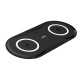 Бездротовий зарядний пристрій XO WX025 2в1 (20W) (Black)