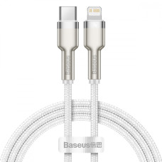 Кабель Baseus Cafule Metal Type-C – Lightning (1 м · 20W · 2.4A) (CATLJK-A02) (White)