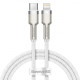 Кабель Baseus Cafule Metal Type-C – Lightning (1 м · 20W · 2.4A) (CATLJK-A02) (White)