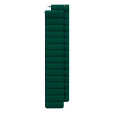 Ремешок универсальный 20 мм Silicone Link Magnetic для Amazfit, Samsung, Huawei (Green)
