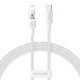 Кабель Baseus Gem Fast-Charging Data Cable Type-C – Lightning (2 м · 20W · 3A) (P10373001211) (White)
