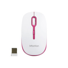 Мишка бездротова MeeTion MT-R547 (White/Red)