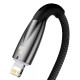 Кабель Baseus Glimmer Series Fast Charging Type-C – Lightning (1 м · 20W · 2.4A) (CADH000001) (Black)