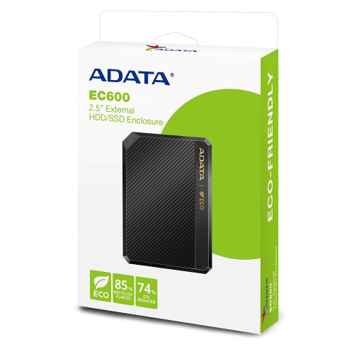 Внешний карман для 2.5 ADATA EC600 USB 3.2 Gen 2 black