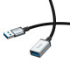 Мультимедийный кабель Hoco US10 USB-A – USB-A 3.0 5Gbit/s (0.5 м) (Black)