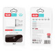 Мережевий зарядний пристрій XO L65 2xUSB-A (12W · 2.4A) з кабелем USB-A – Lightning (White)