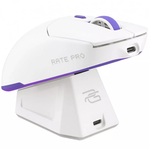 Мишка бездротова ігрова Proove Gaming Rate Pro with Charging Dock (White)