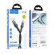 Кабель Hoco U115 Type-C – Lightning (1.2 м · 20W · 3A) (Black)