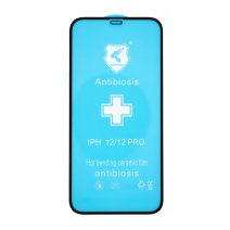 Захисна плівка Polycarbone для Apple iPhone 12 (Full Glue) (3D) (Black)