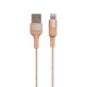 Кабель Borofone BX21 USB-A – Lightning (1 м · 12W · 2.4A) (Gold)