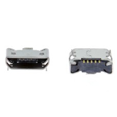 Роз'єм зарядки для Lenovo A366t 5 pin (2 кріплень) (контакти знизу) (Micro USB) без шлейфа