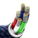 Кабель Baseus Glimmer Series Fast Charging Type-C – Lightning (1 м · 20W · 2.4A) (CADH000003) (Blue)