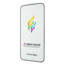 Защитное стекло Color Frame для Apple iPhone 14 Pro Max (Full Glue) (Purple)