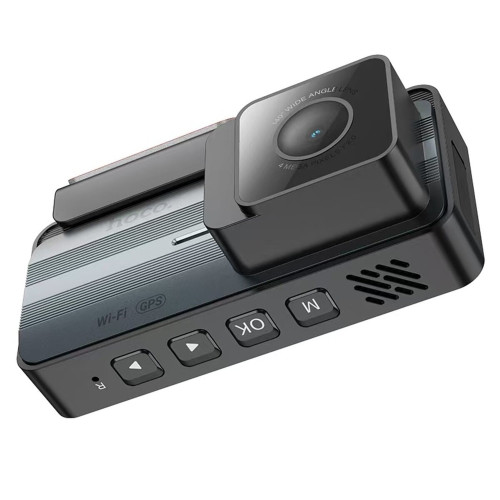 Відеореєстратор Hoco DV12 2K із задньою камерою, Wi-Fi, GPS (Gray)