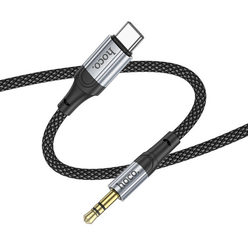 Аудіокабель AUX Hoco UPA26 Type-C – 3.5 мм (1 м) (Black)