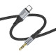 Аудіокабель AUX Hoco UPA26 Type-C – 3.5 мм (1 м) (Black)