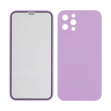 Захисне скло Full Cover 360° для Apple iPhone 12 Pro Max (Purple)