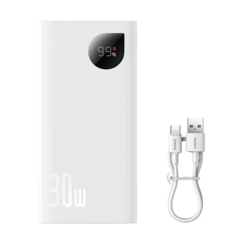 Повербанк Baseus Adaman2 PD 30W (20000 mAh) (White)