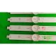 Пряма підсвітка для телевізора 43″ 7S1P (8 планок по 490/360 мм, 4/3 LED, лінза 17 мм, 3 В)