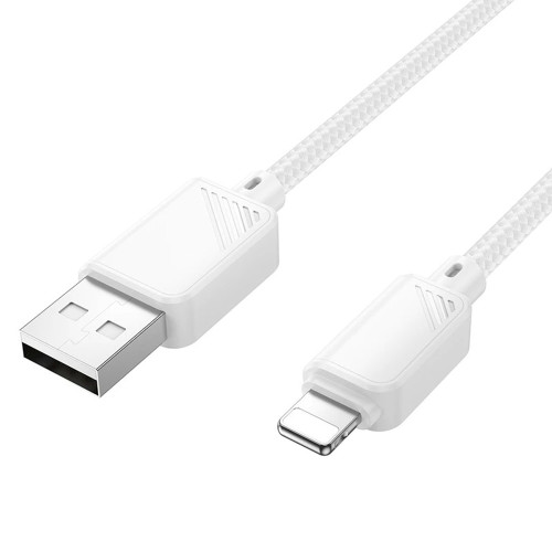 Кабель Hoco X113 Beneficio USB-A – Lightning (1 м · 12W · 2.4A) (White)