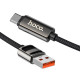 Кабель Hoco U137 Line USB-A – Type-C (1.2 м · 66W · 5A) (Black)