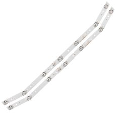 Прямая подсветка для телевизора Telefunken 32″ E348124 (2 планки по 570 мм, 7 LED, линза 15,5 мм, 3 В)