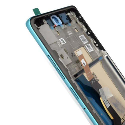 Дисплей для Motorola XT2503 Moto Edge 60 Fusion с тачскрином в рамке (Amazonite) (Original)