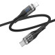 Кабель Hoco U115 Type-C – Lightning (1.2 м · 20W · 3A) (Black)