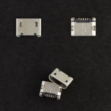Роз'єм зарядки універсальний №05 для Fly DS123 5 pin (4 кріплень) (контакти знизу) (Micro USB) без шлейфа (version A)
