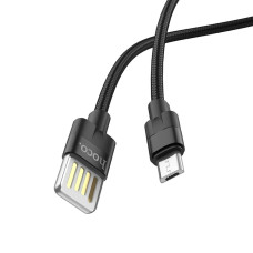Кабель Hoco U55 Outstanding USB-A – Micro-USB (1.2 м · 12W · 2.4A) (Black)