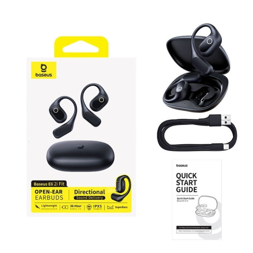 Наушники Bluetooth Baseus Eli 2i Fit Open-Ear (Black)
