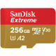Карта пам'яті SanDisk MicroSDXC Extreme A2 256Gb class 10 V30 (adapter SD)