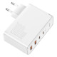 Сетевое зарядное устройство Baseus GaN5 Pro USB-A+2xUSB-C (140W · 5A) с кабелем Type-C – Type-C (CCGP100202) (White)
