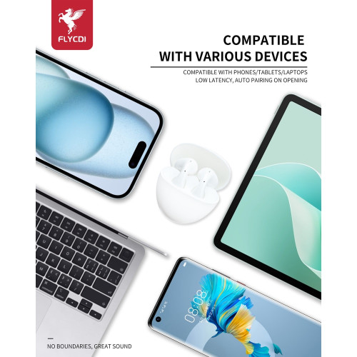 Наушники Bluetooth FLYCDI TWS-001 (White)
