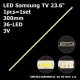 Бокова підсвітка для телевізора Samsung SJM-1 Rev1.0 (1 планка 300 мм, 36 LED 6,5x2 мм, 3 В)