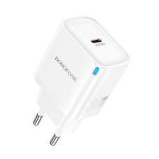 Сетевое зарядное устройство Borofone BA84A USB-C (30W · 3A) (White)