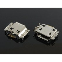 Разъем зарядки для Samsung I9001 Galaxy S Plus 7 pin (4 креплений) (контакты снизу) (Micro USB) без шлейфа